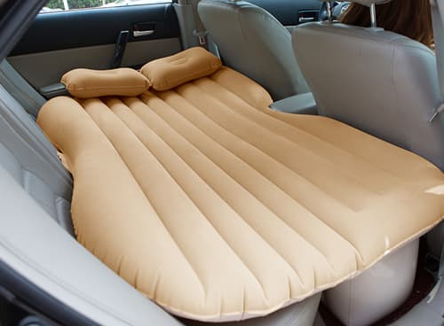 Blow up backseat car camping mattress for travelling_____